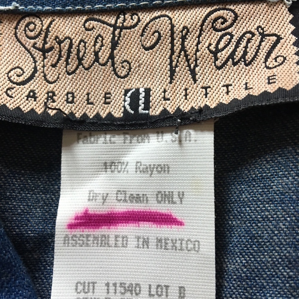 Streetwear dress by Carole Little medium. Mixed media. Full button front. Boho - Picture 2 of 9